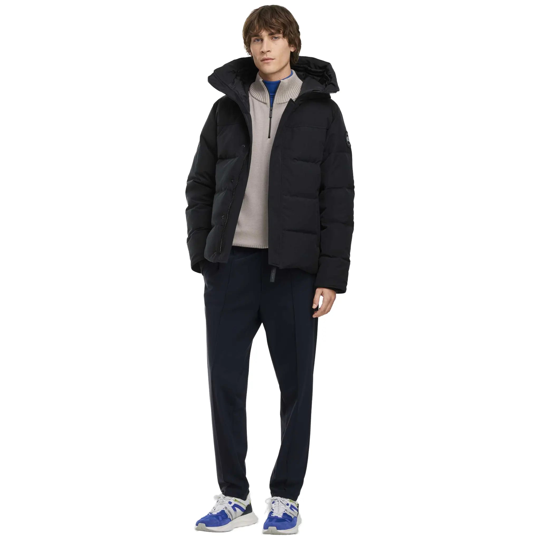 Front View of Canada Goose Macmillan Parka Black Label 2280M